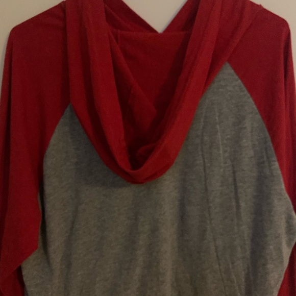 Russell Athletic Long Sleeve Hooded Tee Shirt - Picture 2 of 4